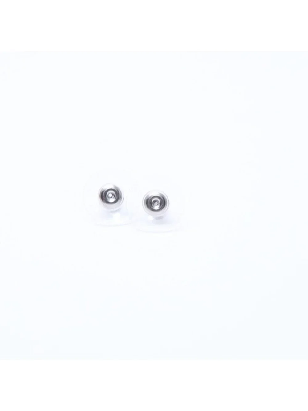 Chanel CC Logo Square Earrings 15 Resin Metal Clear